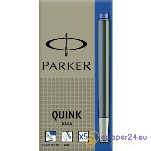 NABOJE ATRAMENTOWE PARKER QUINK NIEBIESKIE (5) NABOJE ATRAMENTOWE PARKER QUINK NIEBIESKIE (5)