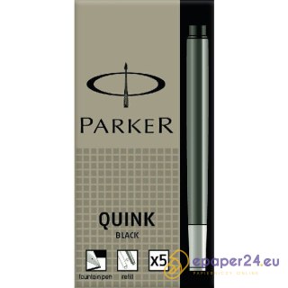 NABOJE ATRAMENTOWE PARKER QUINK CZARNE (5)