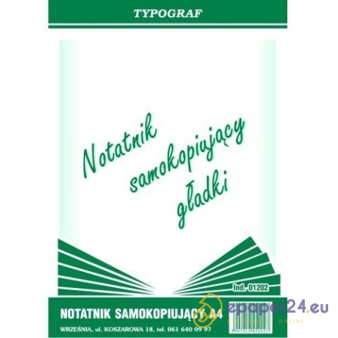 NOTATNIK SAMOKOPIUJĄCY A4 GŁADKI NOTATNIK SAMOKOPIUJĄCY A4 GŁADKI