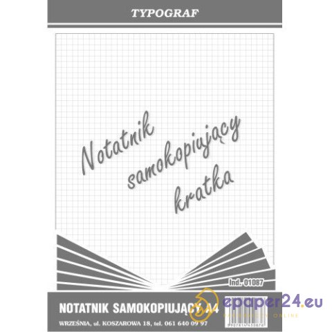 NOTATNIK SAMOKOPIUJĄCY A4 KRATKA NOTATNIK SAMOKOPIUJĄCY A4 KRATKA
