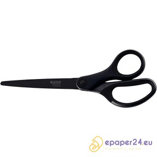 NOŻYCZKI LEITZ 18cm TYTANOWE NIEKLEJĄCE CZARNE