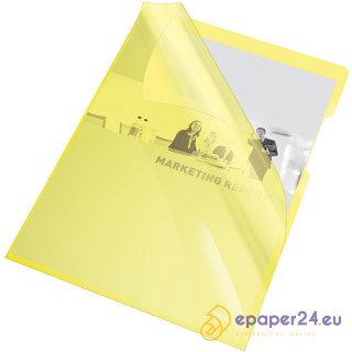 OFERTÓWKI ESSELTE "L" A4/150µm KRYSTALICZNE ŻÓŁTE (25)