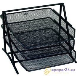 METALOWY ZESTAW 3 PÓŁEK CZARNY