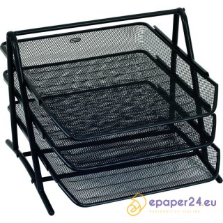 METALOWY ZESTAW 3 PÓŁEK CZARNY