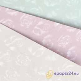 KARTON OZDOBNY A4/220g MAŁE RÓŻE BIAŁY (20)
