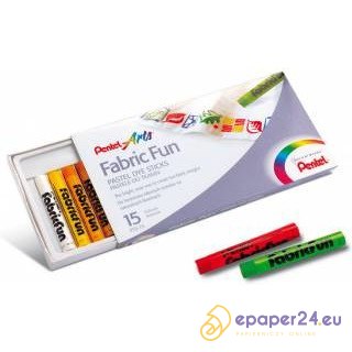 PASTELE DO TKANIN PENTEL 15 KOLORÓW