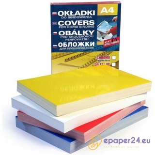OKŁADKI DO BINDOWNICY A4 CHROMOLUX ŻÓŁTE (100)