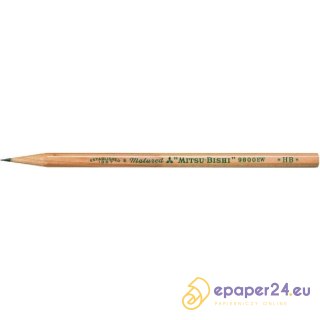 OŁÓWEK DREWNIANY UNI 9800 HB BEZ GUMKI