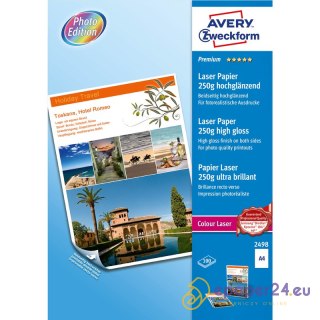 PAPIER FOTO AVERY A4 250g BŁYSK (100)