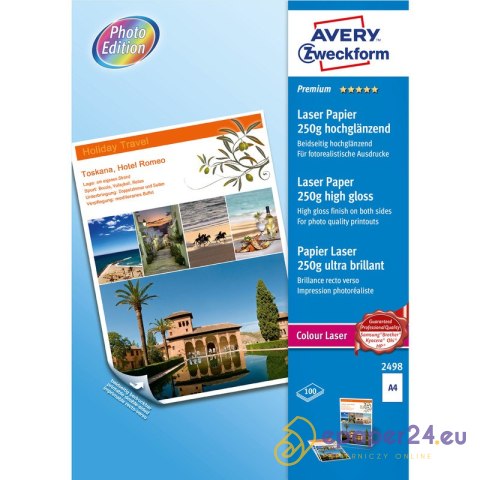 PAPIER FOTO AVERY A4 250g BŁYSK (100) PAPIER FOTO AVERY A4 250g BŁYSK (100)