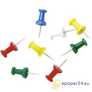 Pinezki do tablic Office Products mix kolorów (100)