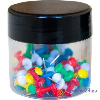 Pinezki do tablic Q-Connect mix kolorów (60)