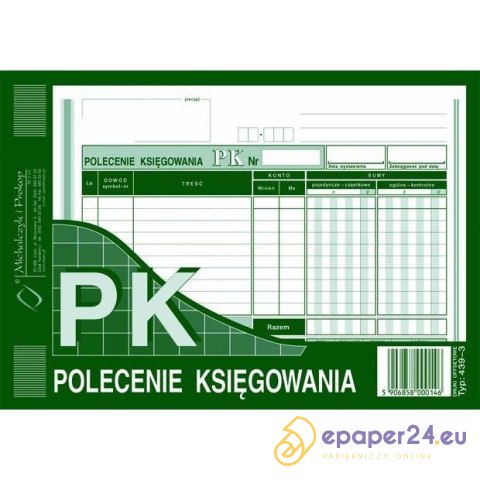 POLECENIE KSIĘGOWANIA A5 (OFFSET) POLECENIE KSIĘGOWANIA A5 (OFFSET)