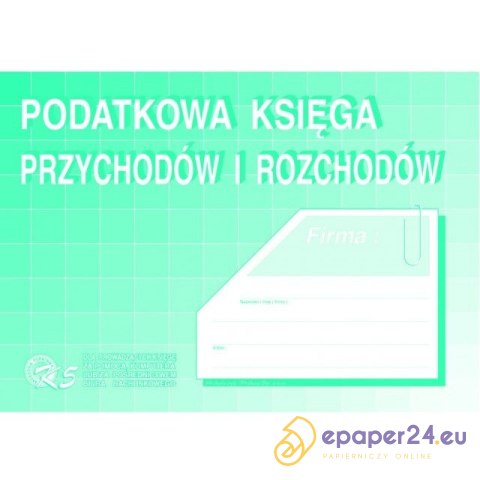 PODATKOWA KSIĘGA PRZYCHODÓW I ROZCHODÓW A4 PODATKOWA KSIĘGA PRZYCHODÓW I ROZCHODÓW A4