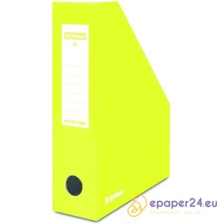 Pojemnik na dokumenty Donau A4/80mm kartonowy żółty
