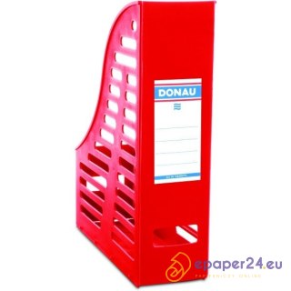 Pojemnik na dokumenty Donau A4/85mm składany czerwony
