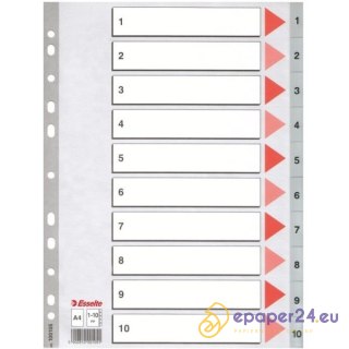 PRZEKŁADKI PP ESSELTE A4 1-10
