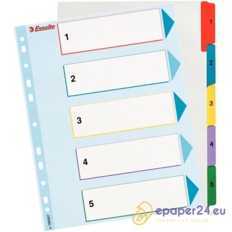 PRZEKŁADKI MYLAR ESSELTE A4 1-5 PRZEKŁADKI MYLAR ESSELTE A4 1-5