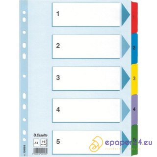 PRZEKŁADKI MYLAR ESSELTE A4 1-5