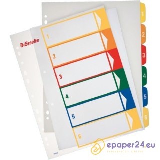 PRZEKŁADKI PP ESSELTE A4 1-6 DO NADRUKU