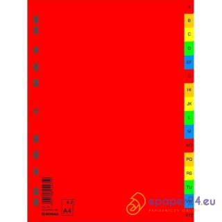 Przekładki PP Donau A4 A-Z