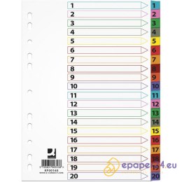 Przekładki mylar Q-Connect A4 1-20