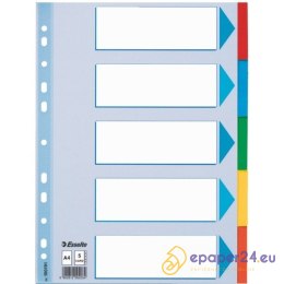 PRZEKŁADKI KARTONOWE ESSELTE A4 INDEX 5 KOLORÓW