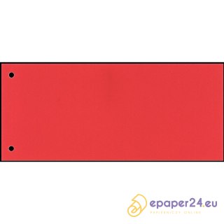 PRZEKŁADKI KARTONOWE ESSELTE 1/3 A4 CZERWONE (100)