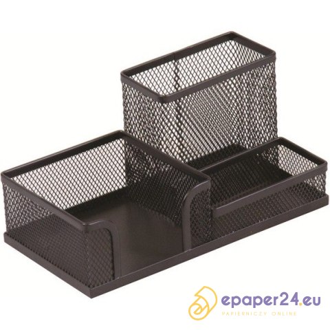 Przybornik na biurko Q-Connect metalowy czarny Przybornik na biurko Q-Connect metalowy czarny
