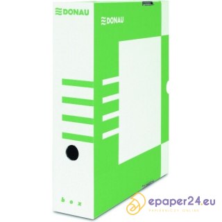Pudło do archiwizacji Donau A4/80mm zielone