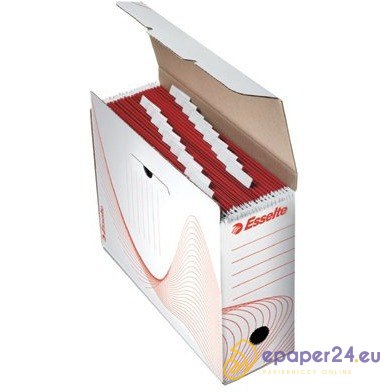 PUDŁO NA TECZKI ZAWIESZANE ESSELTE 117x285x337mm BIAŁE PUDŁO NA TECZKI ZAWIESZANE ESSELTE 117x285x337mm BIAŁE