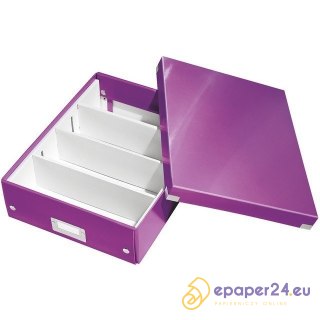PUDŁO LEITZ CLICK&STORE 280*100*370mm FIOLETOWE