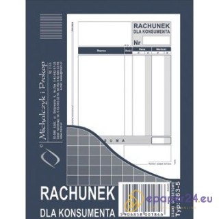 RACHUNEK DLA KONSUMENTA A6 (OFFSET)