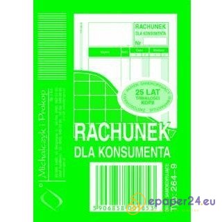 RACHUNEK DLA KONSUMENTA A7 (WIELOKOPIA)