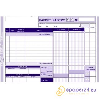 RAPORT KASOWY A5 (O+1K)