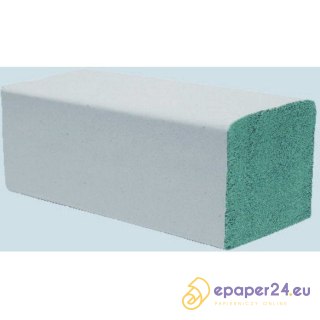 Ręczniki składane Office Products ZZ 1w makulatura zielone (20x200)