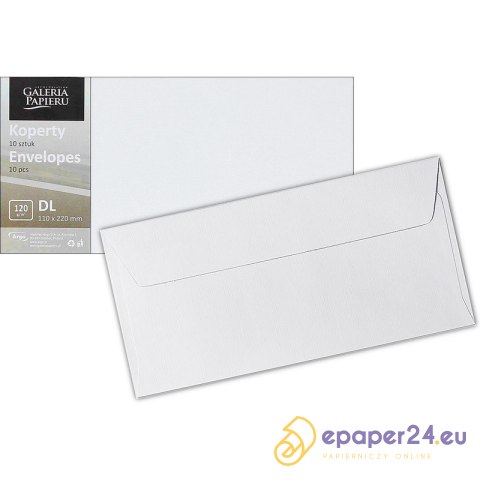 KOPERTY GALERIA PAPIERU DL HOLLAND BIAŁE (10) KOPERTY GALERIA PAPIERU DL HOLLAND BIAŁE (10)