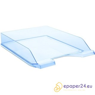 Półka na dokumenty Donau A4 transparentna niebieska