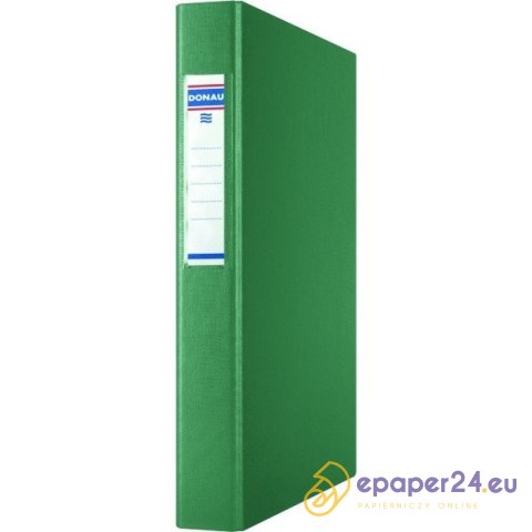 Segregator ringowy Donau A4/40mm 4R zielony Segregator ringowy Donau A4/40mm 4R zielony