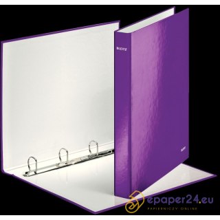 SEGREGATOR LEITZ WOW A4/40mm 4RD FIOLETOWY