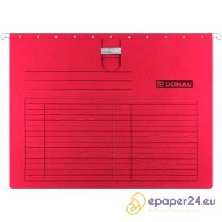 Teczka zawieszana Donau A4 (z wąsem) czerwona (5)