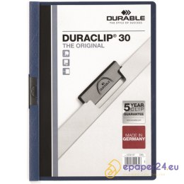 SKOROSZYT Z KLIPSEM DURABLE DURACLIP 30 GRANATOWY