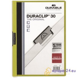 SKOROSZYT Z KLIPSEM DURABLE DURACLIP 30 ZIELONY