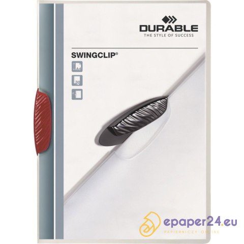 SKOROSZYT Z KLIPSEM DURABLE SWINGCLIP CZERWONY SKOROSZYT Z KLIPSEM DURABLE SWINGCLIP CZERWONY