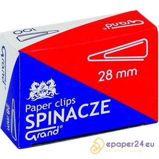 SPINACZE BIUROWE TRÓJKĄTNE 28mm (100)