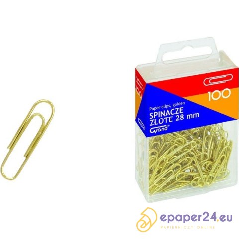 SPINACZE ZŁOTE 28mm (100) SPINACZE ZŁOTE 28mm (100)