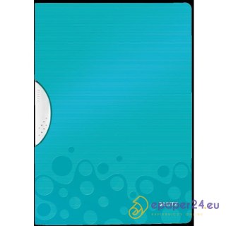 Skoroszyt z klipsem Leitz Wow A4 30k turkusowy