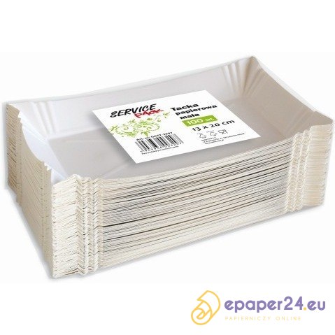 TACKA PAPIEROWA MAŁA 21 X 14 CM 100 SZT. TACKA PAPIEROWA MAŁA 21 X 14 CM 100 SZT.