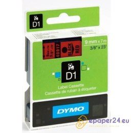 TAŚMA DYMO D1 9mm*7m CZERWONA (CZARNY TEKST)