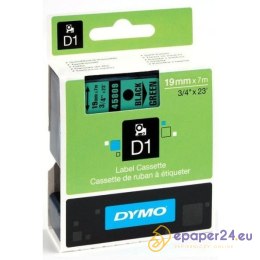 TAŚMA DYMO D1 19mm*7m ZIELONA (CZARNY TEKST)